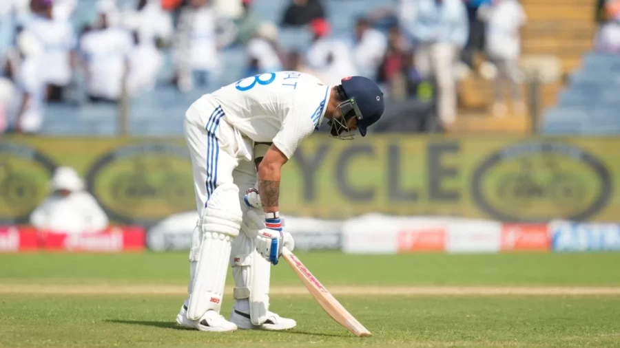 When Virat lost his temper after getting out, he hit this person with his bat in anger