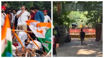 इंडिया ब्लॉक विरोध प्रदर्शन: सौरव दास और आशुतोष रांका हिरासत में, राहुल गांधी ने सांसदों को चाय पर बुलाया