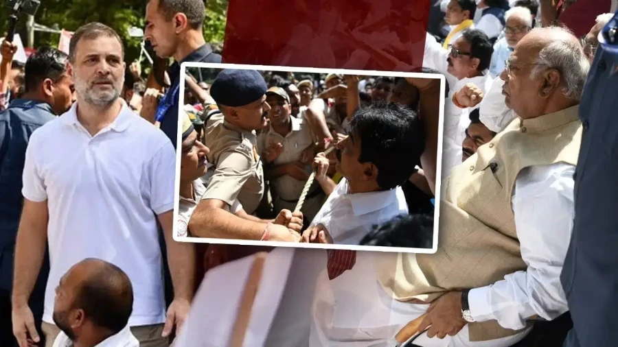 इंडिया ब्लॉक का प्रदर्शन: राहुल और प्रियंका गांधी का चुनाव आयोग के खिलाफ मार्च, ज्ञानेश कुमार के इस्तीफे की मांग