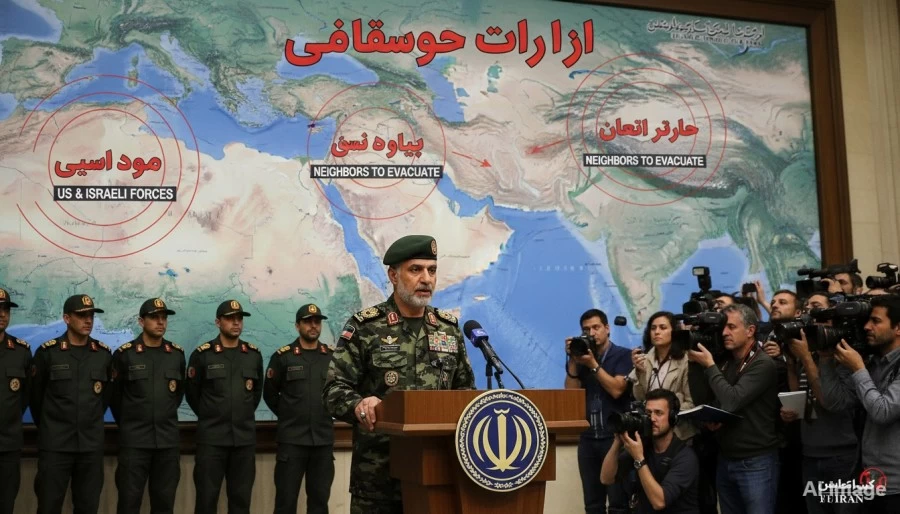 Iran Warns US and Israeli Forces, Advises Neighbors to Evacuate Areas