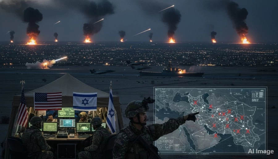 Israel and US Launch Joint Military Strikes Across Multiple Iranian Cities