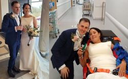Bride taken to hospital on wedding night after dislocates shoulder in dance contest with husband