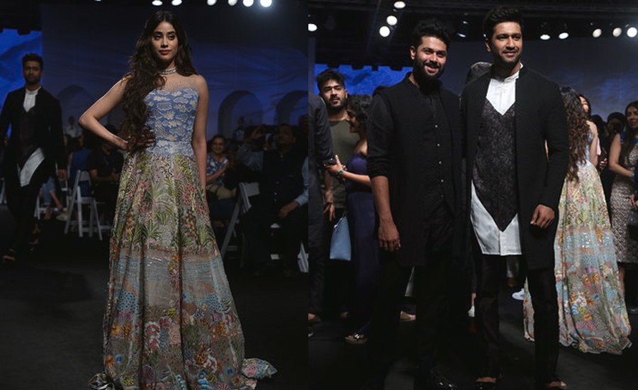 Janhvi Kapoor And Vicky Kaushal Walking The Ramp