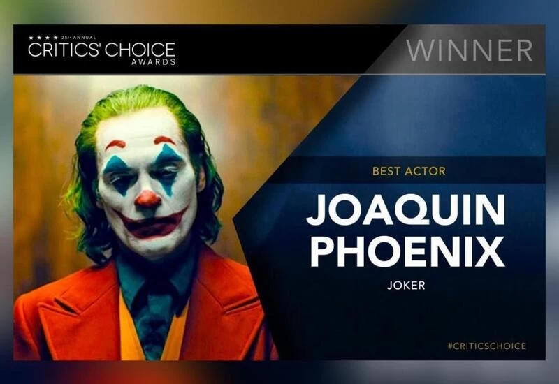 Joaquin Phoenix wins Best Actor for 'Joker' at Critics' Choice Awards