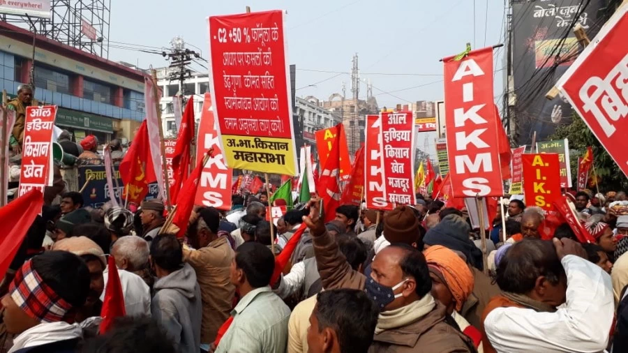 पटना में किसानों का हल्ला-बोल...बढ़ रहे राजभवन की ओर