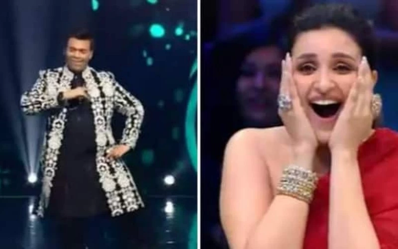 करण जौहर ने किया 'घूंघट की आड़ से' गाने पर डांस, परिणीति रह गईं दंग
