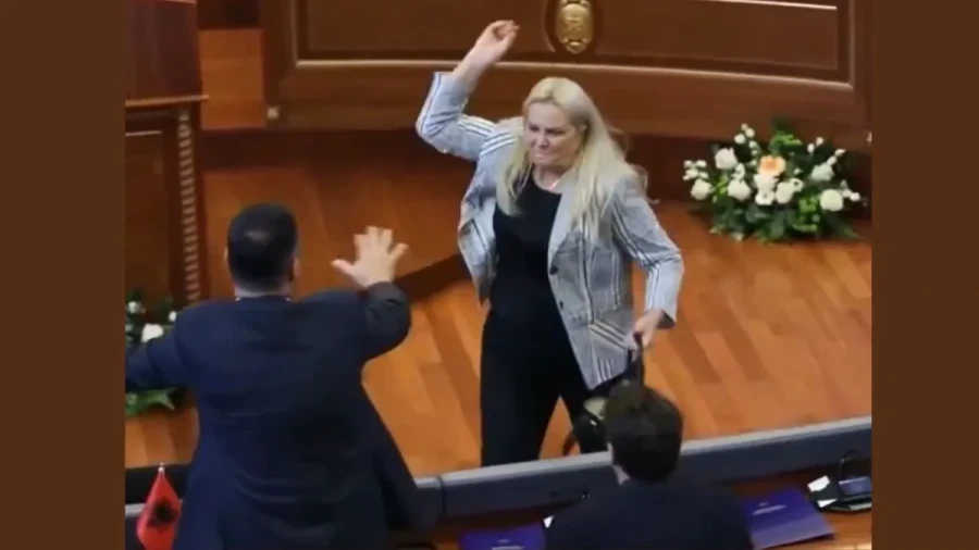 Kosovo Parliament Chaos: Opposition MP Pelts Caretaker PM Albin Kurti With Eggs