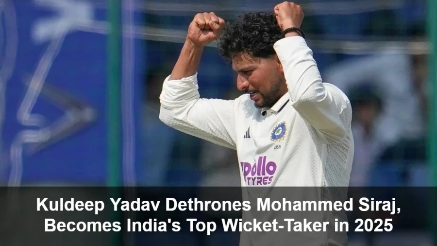 Kuldeep Yadav Dethrones Mohammed Siraj, Becomes India's Top Wicket-Taker in 2025