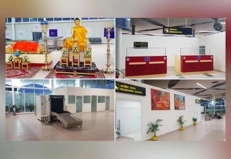 PM inaugurates Kushinagar airport, 1st flight with Buddhist monks from Sri Lanka lands