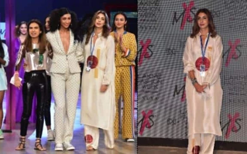 Natasha Dalal ramp for monisha jaising and ShwetaBachchan At TH SHOW