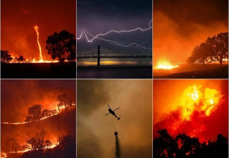 Nearly 11,000 lightning strikes in 72 hrs ignite more than 300 fires in the US