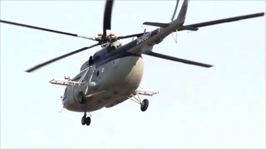 INDIGENOUS AIRBORNE LOCUST CONTROL SYSTEM ON MI-17 HELICOPTER