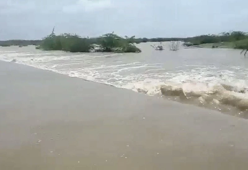 लूणी नदी, दो साल बाद मुस्कराई मरुगंगा, बालोतरा में देर रात आठ फीट तक पहुंचा जल स्तर