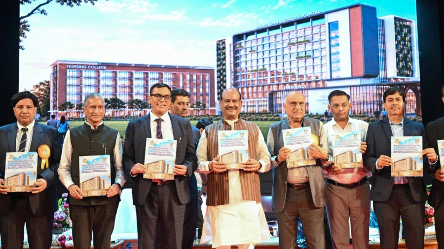 Lok Sabha Speaker Om Birla Lays Foundation For 600 Bed Maheshwari Hospital In Jaipur