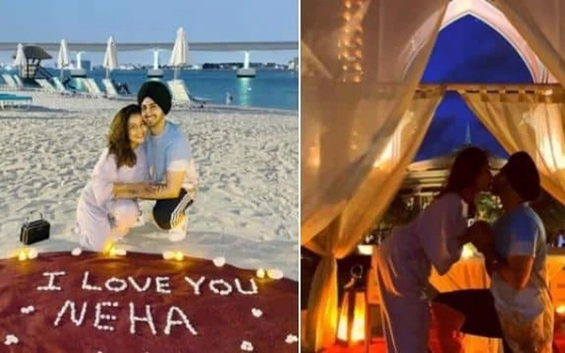 नेहा कक्कड़ रोहनप्रीत हनीमून की सीक्रेट फोटोज हुई वायरल, KISS करते हुए आए नजर