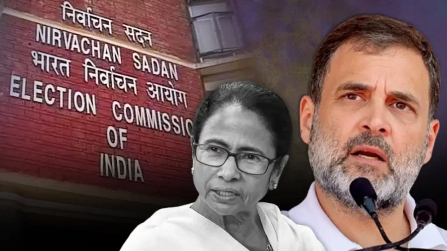 Rahul Gandhi Slams BJP and EC Over TMC Symbol Row, Alleges Party Theft