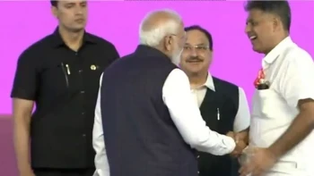 PM Modi Meets Congress MP Manish Tewari In Chandigarh, Inaugurates Projects Worth 4700 Crore