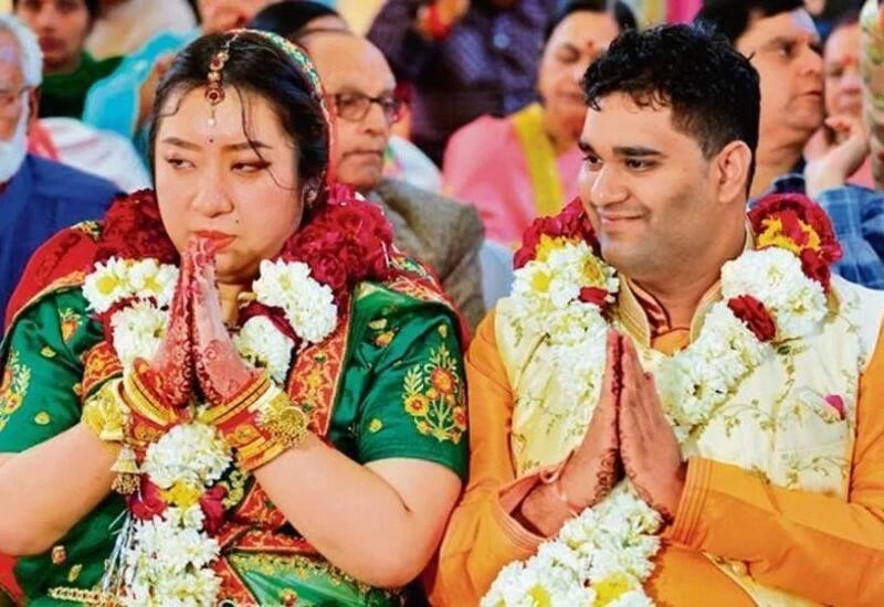 Indian man marries Chinese woman; bride's family being monitored for coronavirus
