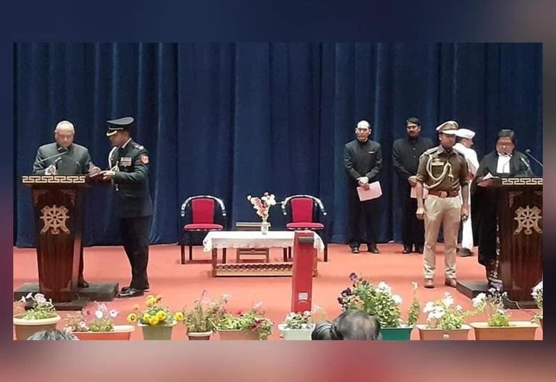 केंद्र शासित प्रदेश लद्दाख के पहले उप-राज्यपाल के तौर पर आर.के. माथुर ने ली शपथ
