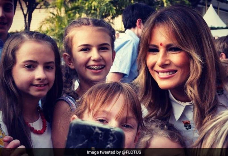 Melania Trump tweeted and thanked India for her visit to India