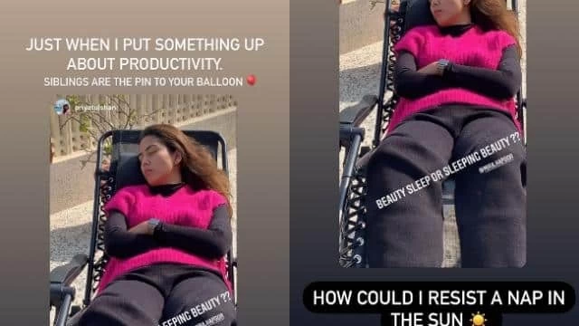 Shahid kapoor wife Mira Rajput having a nap in the sun her sister shares photo on social media