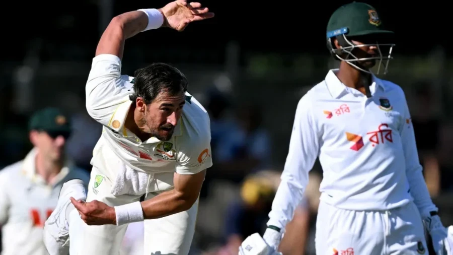Australia vs Bangladesh: Mitchell Starc and Mehdi Hasan Miraz Clash on Day 2