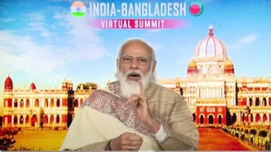 बांग्लादेश के साथ पी एम नरेंद्र मोदी, बोले- वैक्सीन के काम में देंगे सहयोग