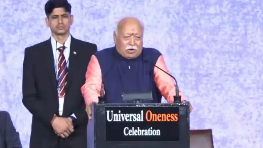 भारत के डीएनए में एकता और विविधता, मैडिसन स्क्वायर में बोले आरएसएस प्रमुख मोहन भागवत