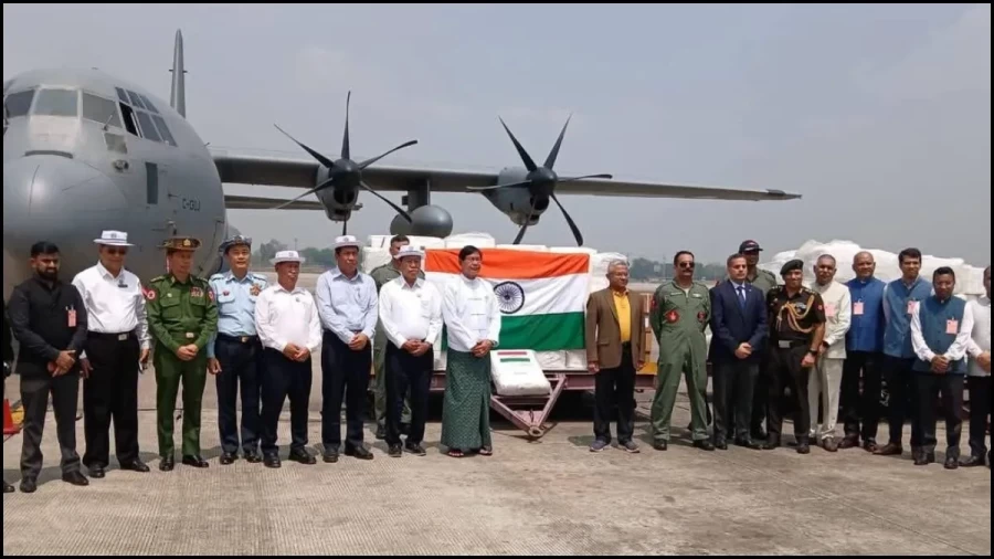 India's emergency assistance to earthquake-hit Myanmar