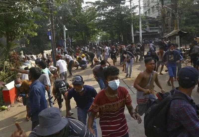 Myanmar security forces open fire at people gathered for funeral