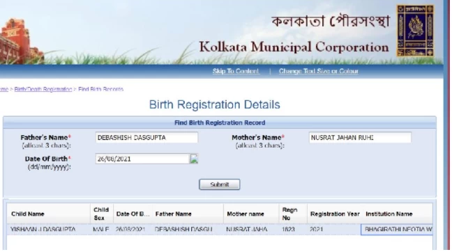Nusrat Jahans son father address is known birth registration details come to the fore