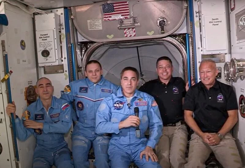NASA astronauts enter International Space Station after SpaceX capsule docking