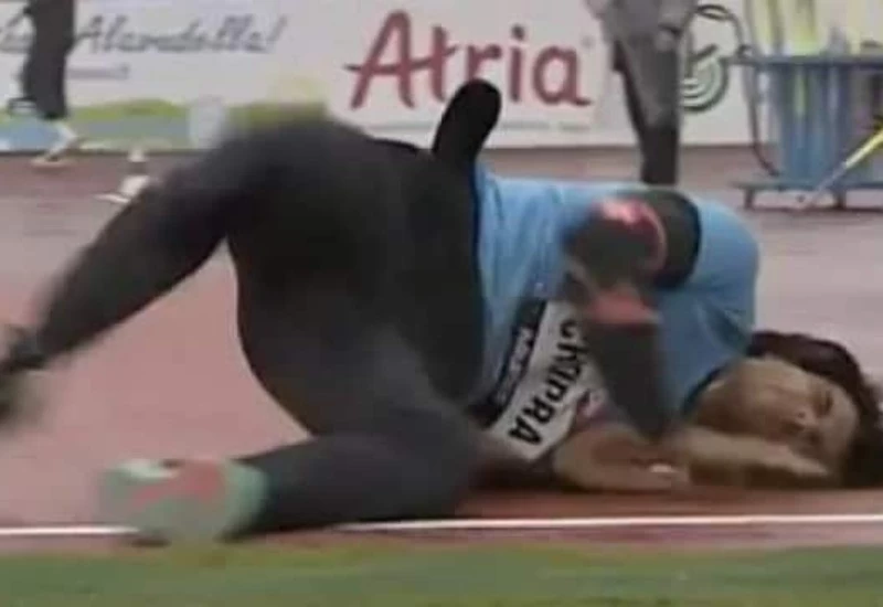 Neeraj Chopra fell dangerously after doing a golden throw watch video