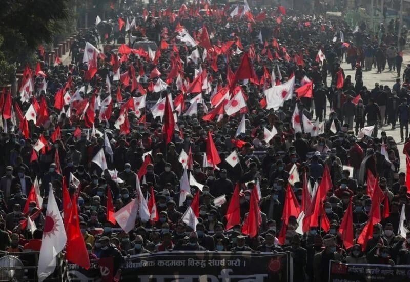Thousands march against Nepal PM's decision to dissolve parliament