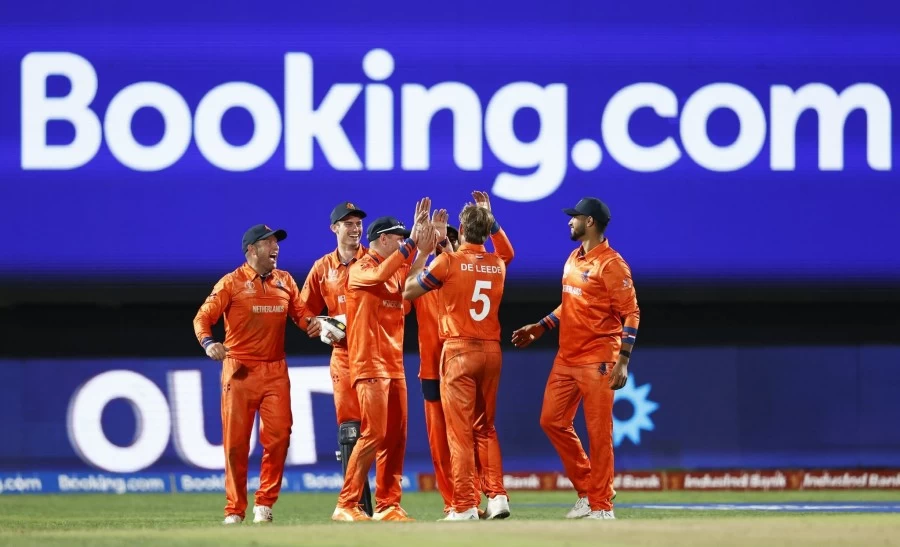 Again a big upset in the World Cup - Netherlands defeated South Africa by 38 runs.