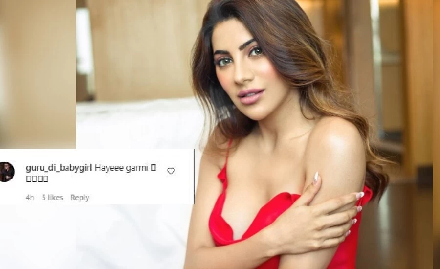 कंधे से सरकी निक्की तंबोली की ड्रेस की स्ट्रिप, फैंस बोले- हाय गर्मी