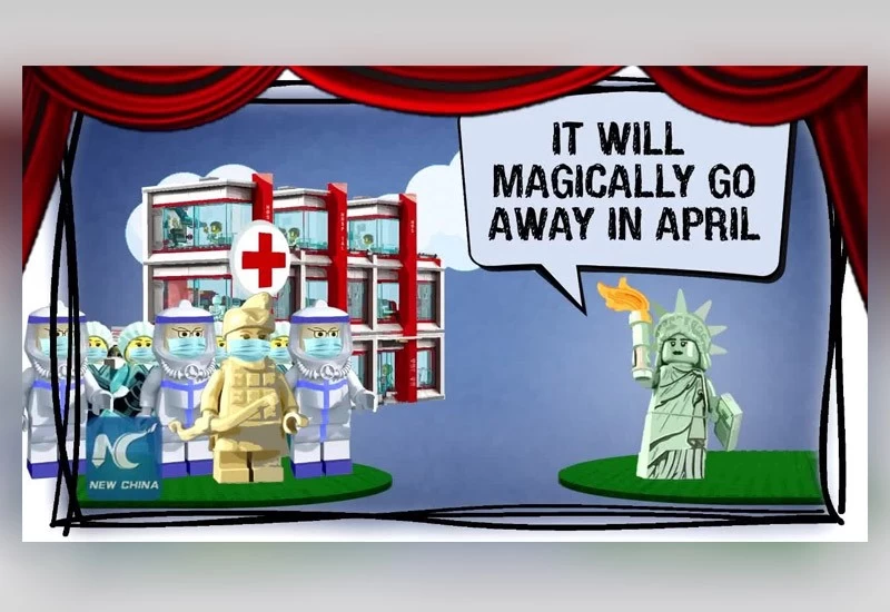 China mocks US coronavirus response with 'Once Upon a Virus' video