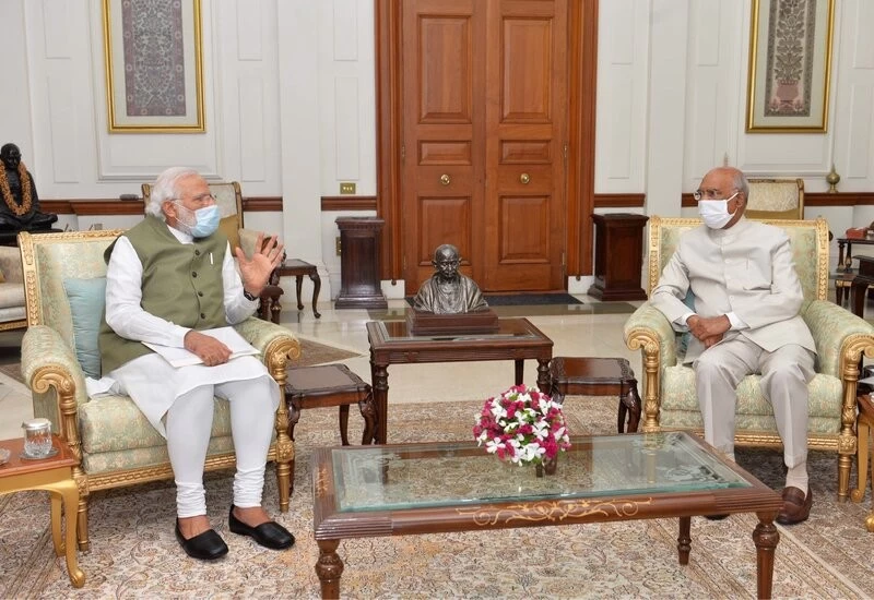PM Modi meets President post Ladakh visit, briefs on national issues