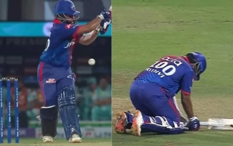 Prithvi Shaw was seen wreaking havoc on the field the ball hit the private part