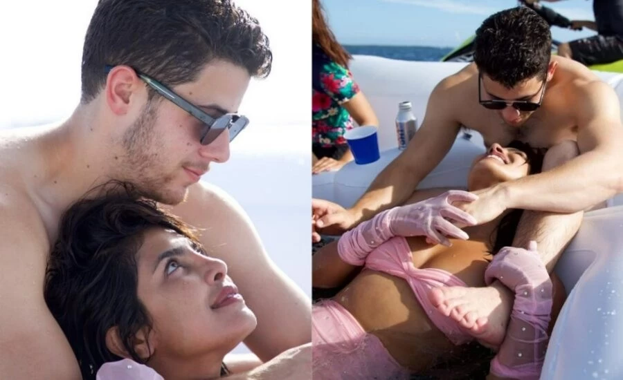 Priyanka Chopra gets cozy watching nick jonas alone nick priyanka private cozy photos sets internet on fire