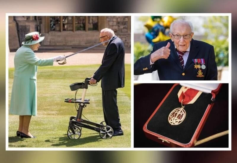 UK Queen knights 100-year-old who raised ₹301 crore for health workers
