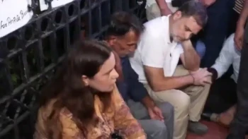 Rahul Gandhi Meets Ankita Bhandari Parents At India Gate Over Justice Demands
