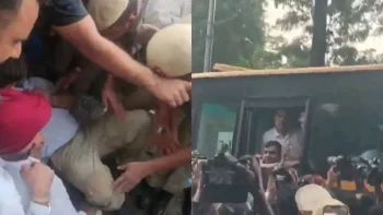 Rahul Gandhi Carried Away by Police During Protest Near PM Residence Over Paper Leak