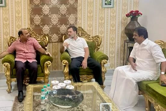 Congress expressed anger over Ramesh Bidhuri's statement - Rahul Gandhi met Danish Ali at his home