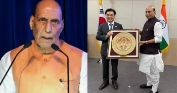 Rajnath Singh in South Korea: No Power Can Stop India's Development
