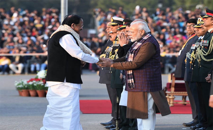 The Vice President And The Prime Minister At The ‘Beating Retreat’ Ceremony
