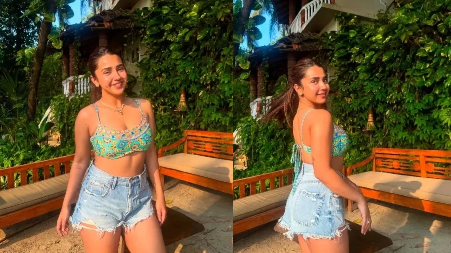 The beautiful actress ran away after seeing the paparazzi and waved her hand away