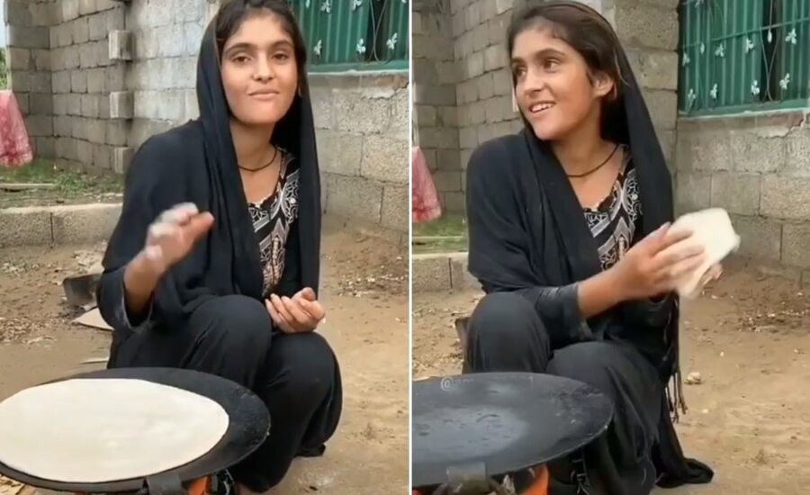 Girl who cooking roti goes viral on internet, actress also failed in ...