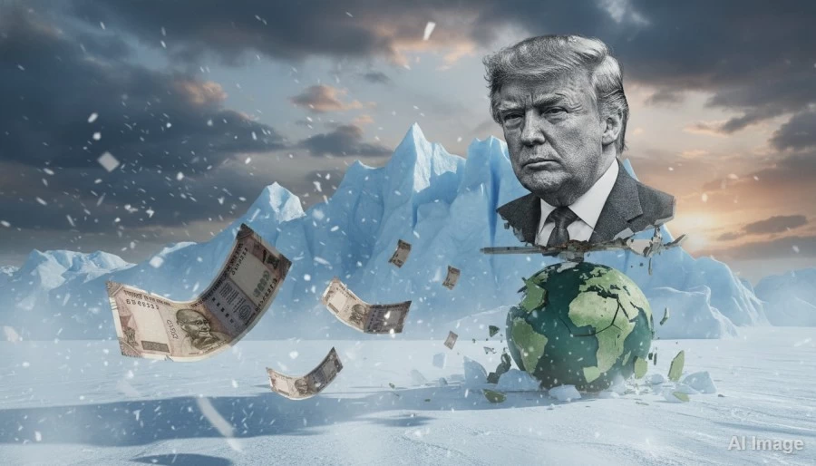 Rupee Crashes to Record Low of 91.73 as Trump's Greenland Row Rattles Markets