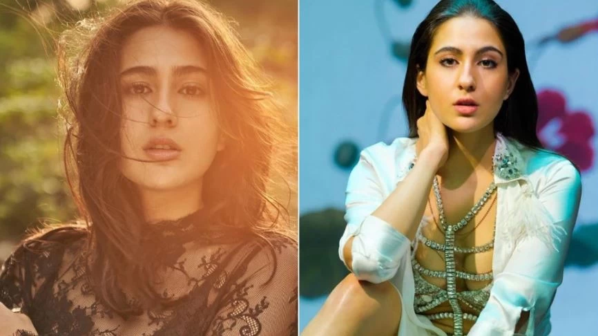 The darling of the Pataudi family rose to the heights of boldness the buttons of the shirt opened on the bra studded with diamonds